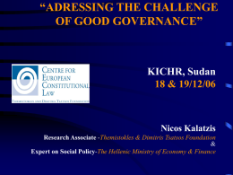 Open Governance, Good Governance and new models of governance