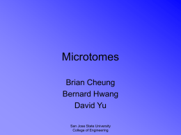 The Microtome - San Jose State University