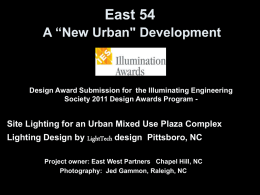 East 54 A “New Urban" Development Project