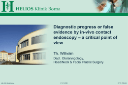Diagnostic progress or false evidence by in-vivo contact