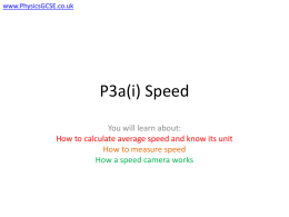 P3a(i) Speed