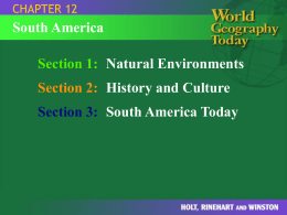 World Geography Powerpoint Chapter 12