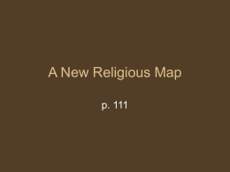 A New Religious Map