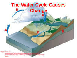 The Water Cycle Causes Change