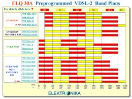 VDSL Band Plans