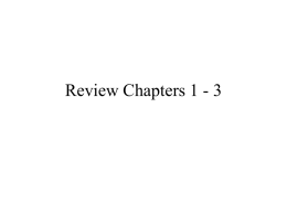 Review Chapters 1