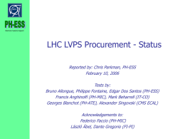 LHC LVPS Meeting - LHCb Muon