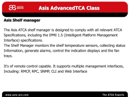 Asis AdvancedTCA Class Asis Shelf manager