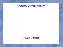 Federal Architecture.