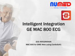 I3 - MAC800 CardioSoft