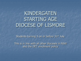 Kindergarten Starting Age