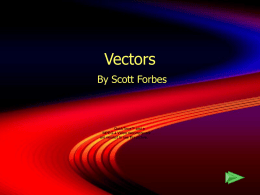 Vectors - etpt2020s11