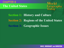 World Geography Powerpoint Chapter 8