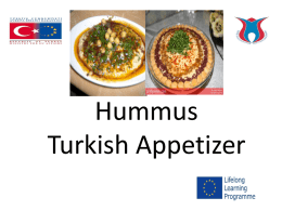 Humus Appetizer - sport comenius