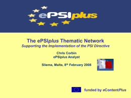 ePSIplus - The One Stop Shop to PSI