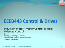 11 Induction Motor - Field Oriented Control