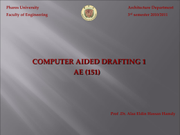 Modify Drawing Command - Pharos University in Alexandria