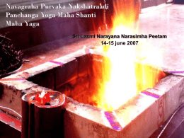 Navagraha Purvaka Nakshatraadi Panchanga Yoga