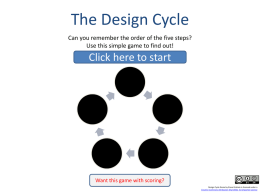 Design Cycle Game (class use)