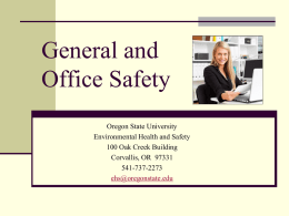 General and Office Safety (ppt)