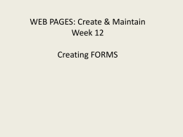 PP 1 - Forms