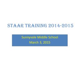 to training PPT - Sunnyvale Independent School District