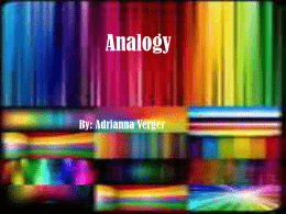 Analogy by Adrianna Vergerx