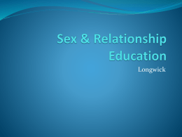 Sex & Relationship Education