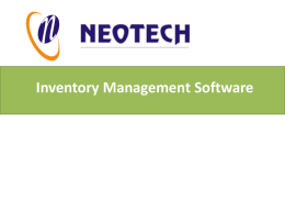 NEOTECH Inventory Management Software
