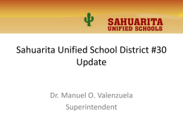 SUSDUpdatex - Sahuarita Unified School District