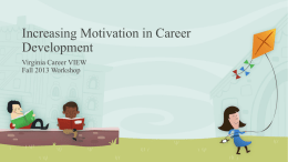 Motivation in Career Developmentx