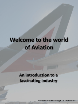 Welcome to the world of Aviation