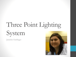 Three Point Lighting System