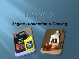 Lesson 3- Lubrication Cooling