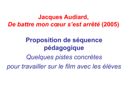 Jacques Audiard, De battre mon cœur s`est arrêté (2005)