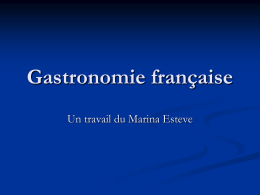 Gastronomie francaise - IES Sant Vicent Ferrer