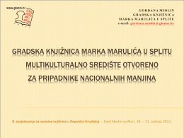Gordana Miolin, Gradska knjižnica Marka Marulića u Splitu