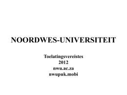 Noordwes-Universiteit