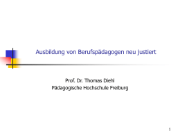 Prof. Dr. Thomas Diehl, Pädagogische Hochschule Freiburg