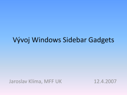 Windows Sidebar & Gadgets