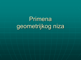 Geometrijski Niz 2