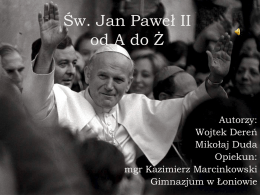 Beatyfikowani i kanonizowani przez Jana Pawła II