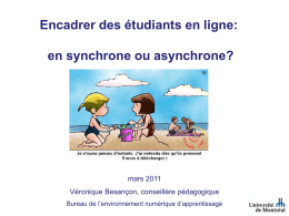 en synchrone ou asynchrone? - Université de Montréal