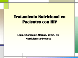 Tratamiento Nutricional en Pacientes con HIV