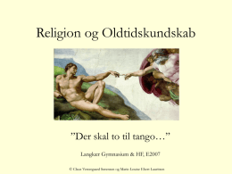 Samarbejdet religion og oldtidskundskab