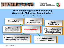 Hausaufgaben - Standardsicherung NRW