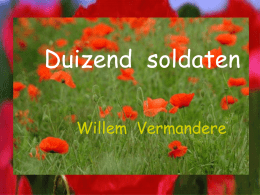Willem Vermandere - Duizend Soldaten (presentatie