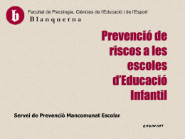 EDIFICI Prevenció de riscos a les escoles d`educació infantil