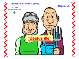 Beatus ille. - Página de Miguel-A