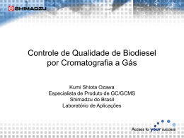 Controle de Qualidade de Biodiesel